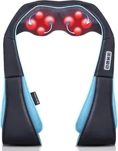 Mo Cuishle Open Box Back Massager with Adjustable Heat, Straps, and Shiatsu Neck Massager for Neck and Back, Shoulder