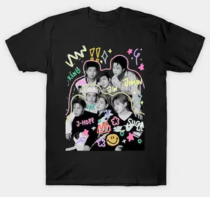 Youth & Adult Kpop Comeback Tour 2026 T-Shirt, BT21 Characters Tee, Cartoon K-Pop Shirt, World Tour 2026, Army Fan Merch