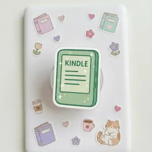 Cute Kindle Icon Clear Kindle Case Green Bookish Aesthetic Reader Style