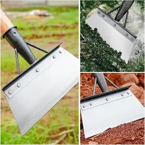 Multifunctional Cleaning Shovel(handle not included), Stainless Steel Universal Outdoor Garden Cleaning Shovel, Heavy Duty Flat Shovel, Weeding, Planting, Landscaping