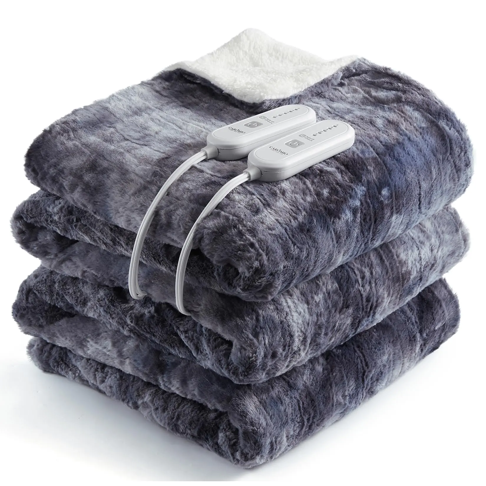 【Christmas Deal】GARVEE King Size Electric Blanket with Dual Control, Fast Heating Blankets with 5 Heat Levels and 10-Hour Auto Shutoff, ETL Certified Soft Thick PV Heated Blanket