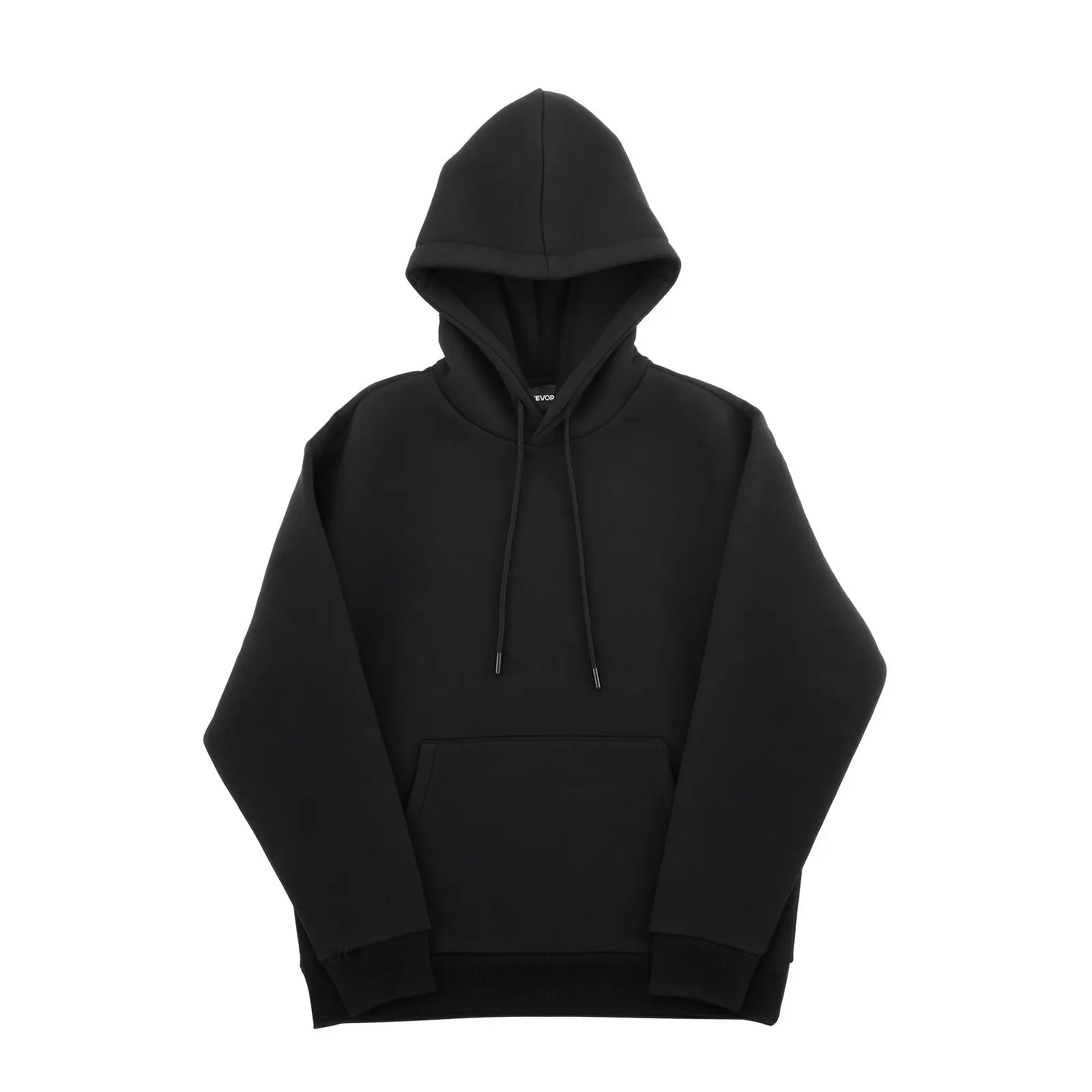 【Summerfinds】VEVOR Men's Cotton-Polyester Fleece Hoodie, Long Sleeve Menswear, Multi-Size (3X-Large Available), Soft Warm Skin-Friendly, Elastic Cuffs & Hem, Kangaroo Pocket, Casual Black Fall-Winter Sweatshirt (Pairs with Jeans), Comfy Ootd Top, Roomy Fi