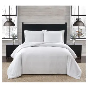 London Fog Herringbone Twin XL 2 Piece FlannelComforter Set