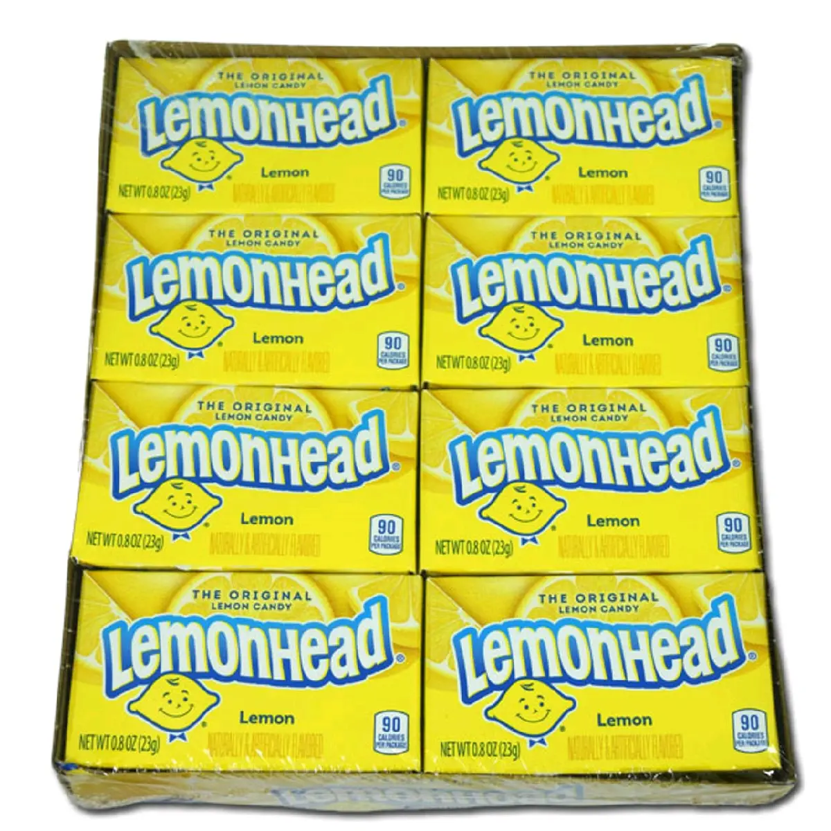 Ferrara Lemonhead Lemon Flavor Tasty Low Fat Candies, 0.8oz Treat-Size Boxes (24 Packs) - Bite-Sized Sweet-Tangy Snack with 12 Months Shelf Life, Individual Bags Included