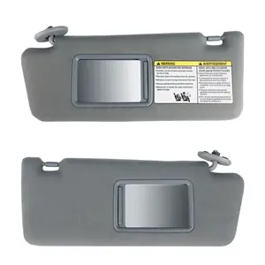 Dazone Left Driver & Right Passenger Side Sun Visor Compatible with Toyota Tacoma 2005-2015 Gray Without Light