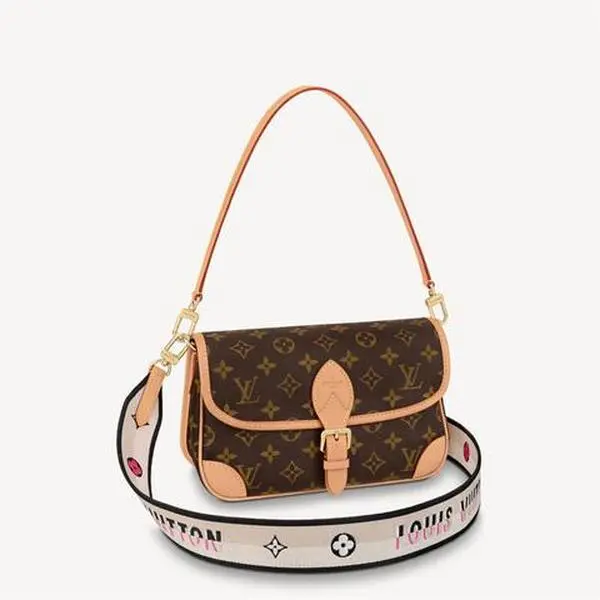Pre-owned Louis Vuitton coated canvas Shoulder Bags LV Diane baguette Bag 【Senza 1】