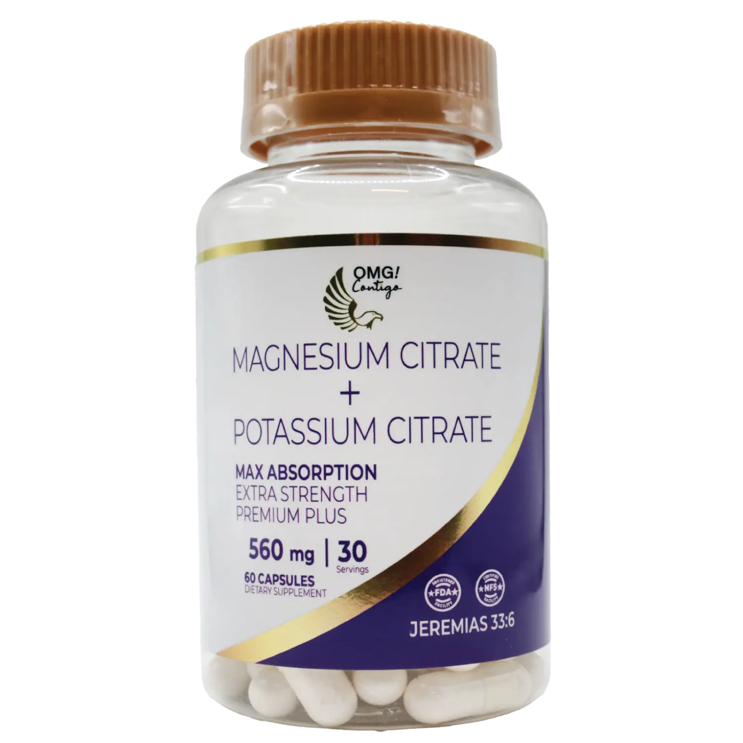 Magnesium Citrate+ Potassium Citrate Extra Strength  Premium Plus 560 MG Essential Minerals Supplement Healthcare Calcium Vitamin