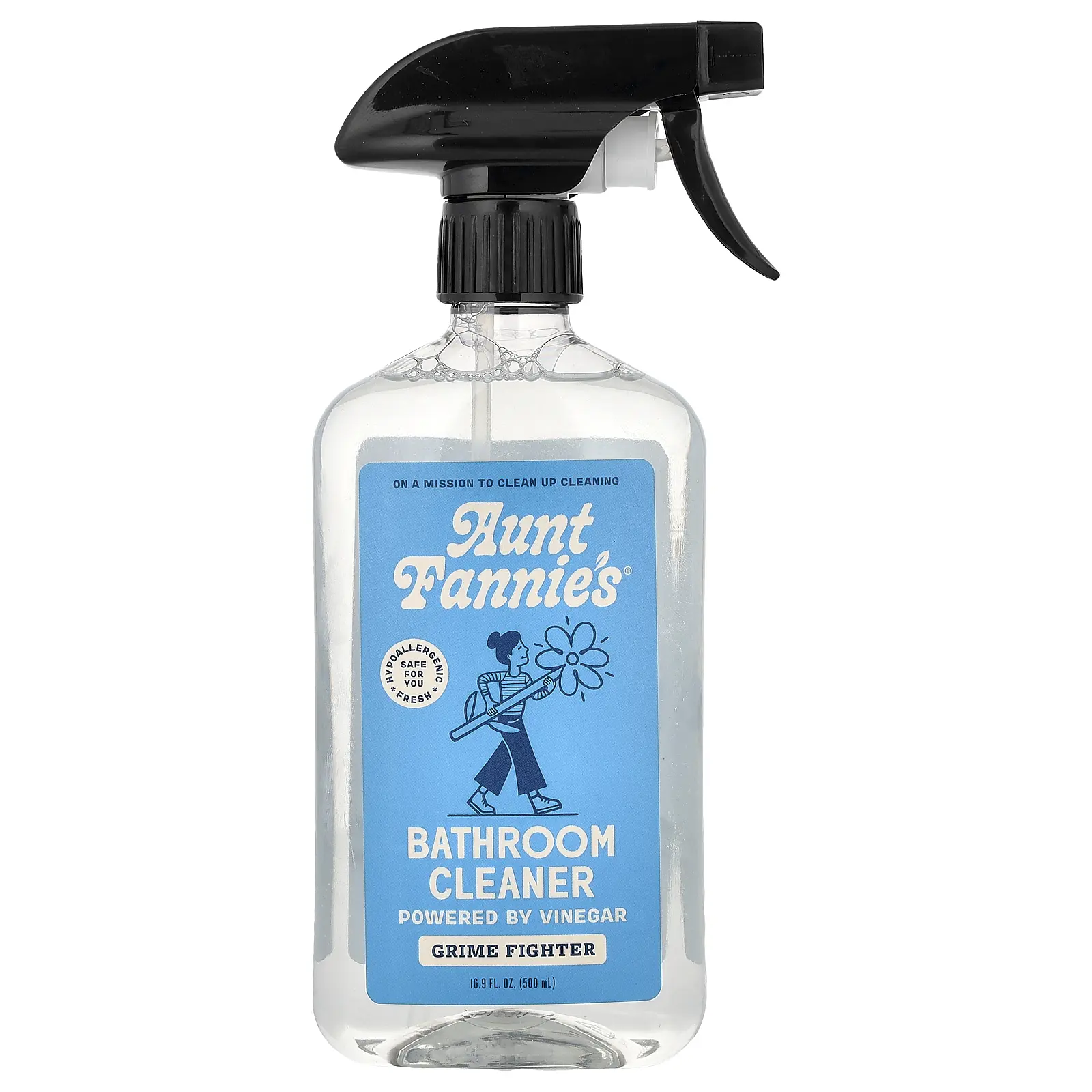 Aunt Fannie's Bathroom Cleaner, Grime Fighter, 16.9 fl oz (500 ml)