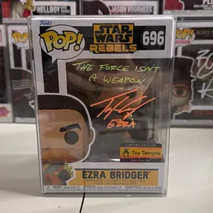 Funko Pop! Autographed Star Wars Ezra Bridger 696 Signed By Taylor Gray