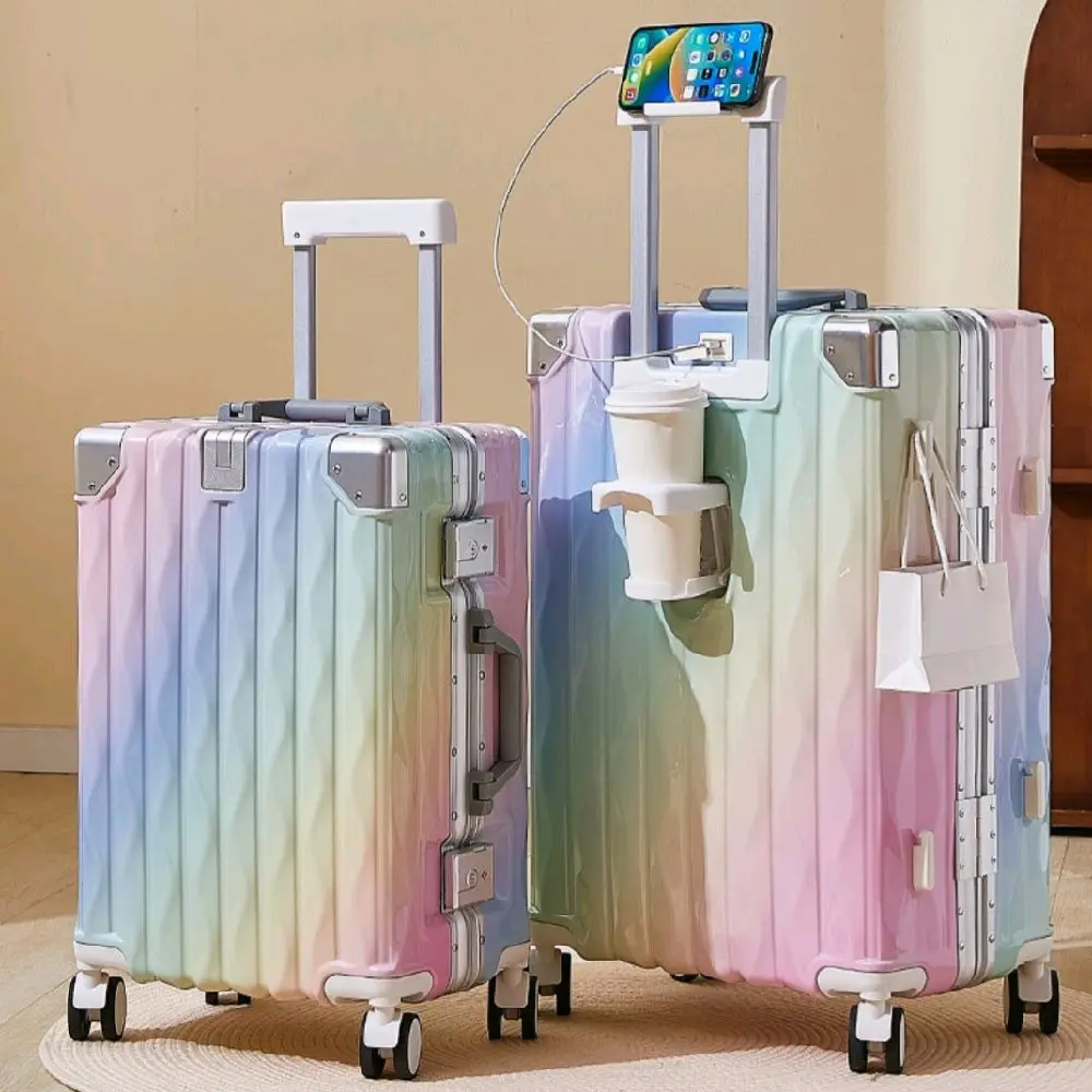 Travel Suitcase Hardside Luggage 360° Spinner Wheels TSA Lock USB Charging Port