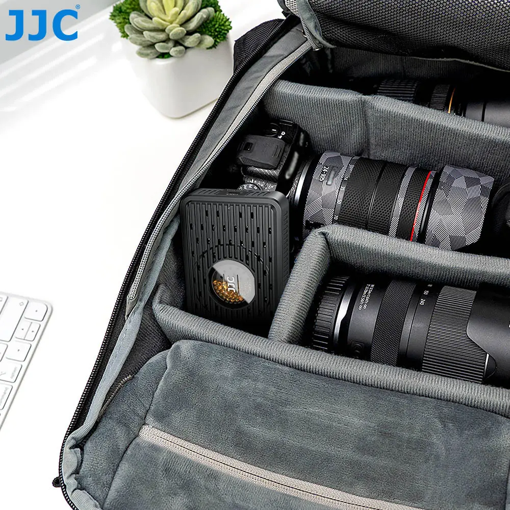 JJC Reusable Dehumidifier for Cameras & Precision Instruments, Compact Portable with Intelligent Temp Control, Type-C Port Heating, Safes Compatibility, 10 Hours Runtime, Automatic Shutoff, Fire Resistant, Power Cord Included