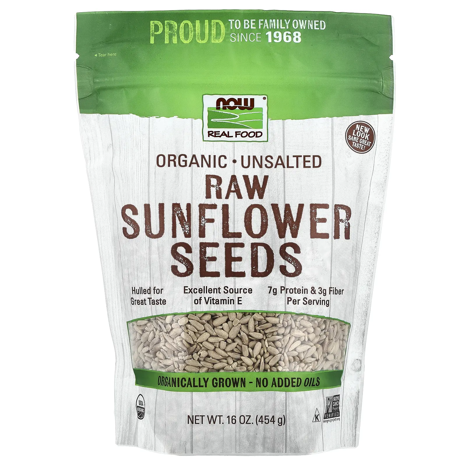 NOW Foods Organic Raw Sunflower Seeds, Unsalted, 16 oz (454 g) NOW Foods Organic Raw Sunflower Seeds, Unsalted, 16 oz (454 g)