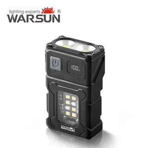 【Holiday Haul】WARSUN Small Led Mini Flashlight, Pocket Flashlight Rechargable with Fast Charge Battery, Magnetic Flashlight, Camping Flashlight #dealsforyoudays