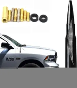 Short Bullet Truck Antenna for Ford, F150, F250, F350, RAM, Anti-Theft Car Wash Safe Replacement, Exterior Accessories