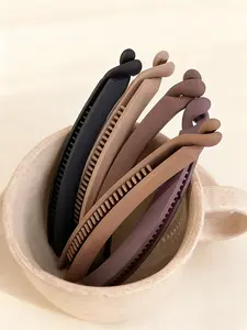 5-Piece Matte Morandi Color Non-Slip Hair Clip Set, Geometric Design for Casual Styles, Versatile Hair Accessories for All Seasons, Super Cute Clips, Sectioning Clips