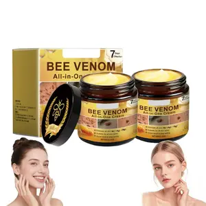 2026 SALE !!! Bee Venom All-in-One Cream, 2025 New Bee Venom Skin Restoration Cream, Professional Bee Poison Skin Tr-eatment for Body Skin Care- Face Lift & Firming for All Skin Types(2PCS)