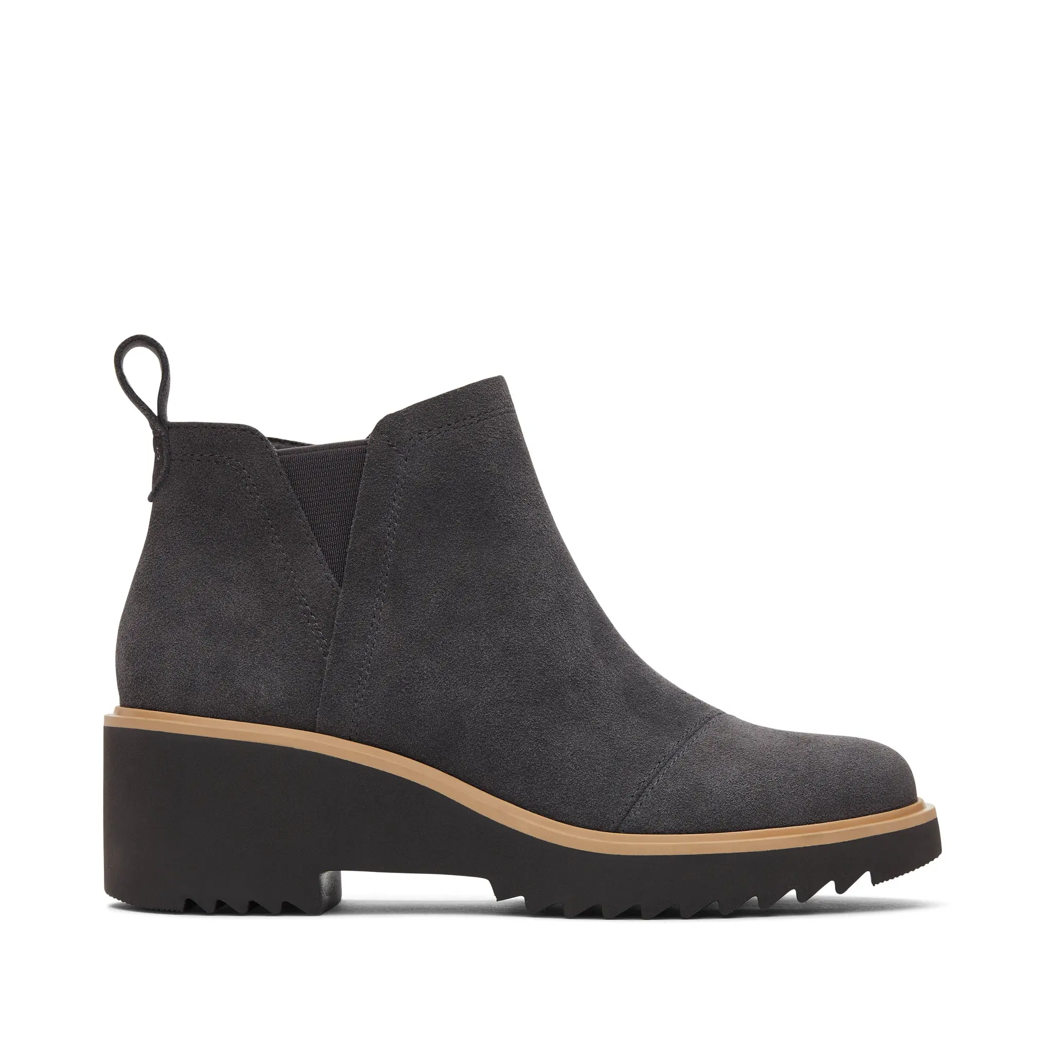 Maude Forged Iron Suede Wedge Boot