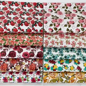 10 Piece Floral Pattern Artificial Leather Set, Rose Design, Series, 21x30 Cm, Ideal for Crafters and DIY Enthusiasts, Jewelry Making, Accessories