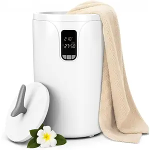 R.W.FLAME Towel Warmers for Bathroom, 40L Large Towel Warmer Bucket with Screen Display, 24H Timer, 30/60/90Min Auto Shut Off, Child Lock, Fits Up to 2 Large Towels, Bathrobes, Blankets