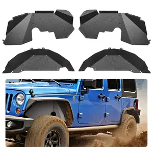 VEVOR Inner Fender Liner, Front Fender Liner Compatible with 2007 - 2018 Jeeps JK/JKU 2/4 Doors, Steel Mud Guards Bolt - on Style Fenders Flare, Wheel Well Cover Fenders Flare Liners, Scratch - ResistantVEVOR Super Brand Day