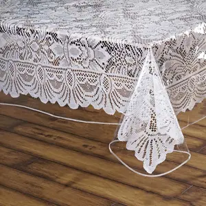 Vinyl Tablecloth 60"x108" Clear Eco-Friendly Rectangle - PVC Waterproof Cover 10 Mil Thick