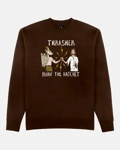 Thrasher B.T.H. Crewneck (Dark Chocolate)