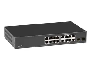 Black Box LGB2118A-R2 Smart LGB2000 Series Web Smart Gigabit Ethernet Switch - (16) RJ45, (2) SFP
