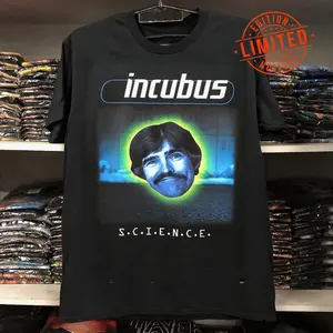 INCUBUS - SCIENCE T-Shirt Size S-6XL, All Colors, Gift for Women Men, Made In USA, US Size S-6XL, 100% cotton, Classic Fit, Unisex T-Shirt