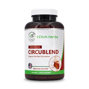 1 Click Herbs CircuBlend – Herbal Circulation & Wellness Support Formula | Natural Ingredients | Non-GMO | 60 Capsules