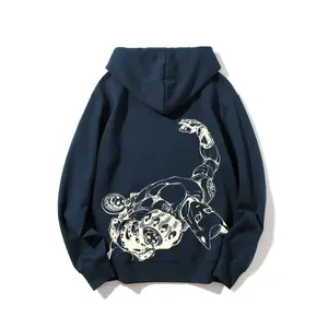 Killer Queen anime Fashion JoJo Stand Graphic Hoodie Made in USA Streetwear Sweatshirt | JoJo’s Bizarre Adventure Inspired Pullover | Unisex Anime Hoodie Gym clean Fit