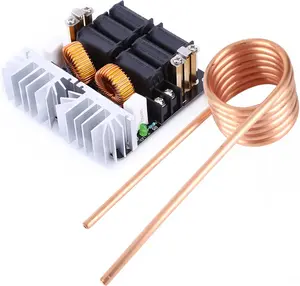 Respicefinem 1000W ZVS Low Voltage Induction Heating Board Module Flyback Driver Heater Driver Board Coil Heating Power Supply Module 12V-48V 20A for DIY Players Component Heater
