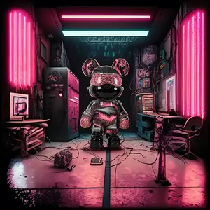 Kuku-Fluid Bear Handmade Decoration Artisan Craft Family-Friendly Craft Ornaments