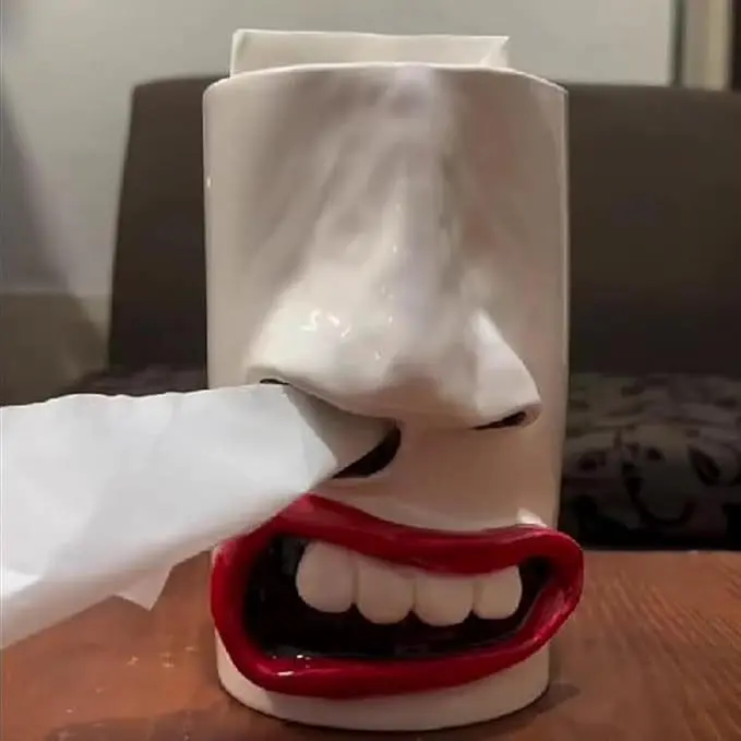 Funny Tissue Holder Prank Nose Tissue Holder Resin Craft