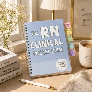 RN Clinical Pocket Guide | Nursing Student Essential Reference Book for Labs, Meds & Patient Care