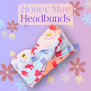 Smiling Blooms Knotted Headbands- Buttons NOT Included***
