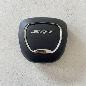 Applicable to.Dodge.War Horse SRT.Steering Wheel Horn Cover 2016-2020 SRT Steering Wheel Cover-Black Designed to Enhance Visibility, Durable Materials, Compatible with SRT Vehicles