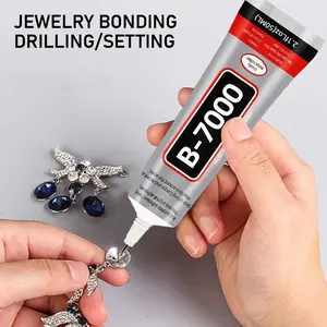 B-7000 needle tip super-fast drying strong hold adhesive, All purpose superglue, suitable for jewelry inlaying, DIY crafts, accessory bonding, waterproof, does not turn white or yellow
