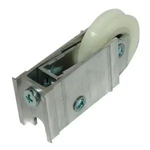 212 MAIN Extruded Nylon Hardware Extruded Housing Sliding Glass Roller Assembly - 1.5 in. Dia x 0.87 in. Mill Aluminum, Compatible with Patio Doors, Door Manufacturer Model 5498506
