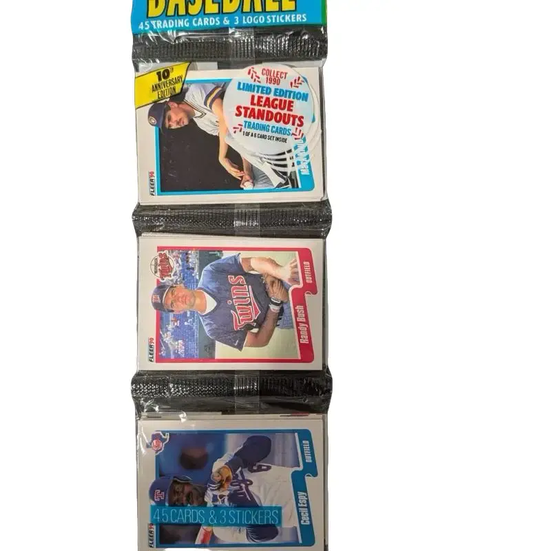 Fleer 1990 Baseball Trading Cards - Collectible Sports Card Set for Baseball Enthusiasts