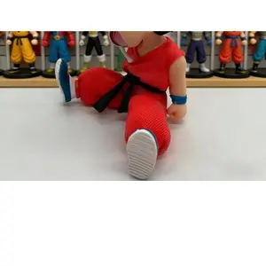 10cm Drara gon Ball Son SoSoku Anime Figure Sleepy Sitting Childhood Goku Model Toy Car Ornament Doll Action Figure Kids Toys Gift