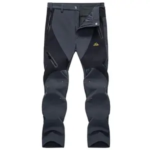 Men's Winter Pants Snow Pants Fleece Lined Water Resistant 4 Zip Pockets Skiing Pants