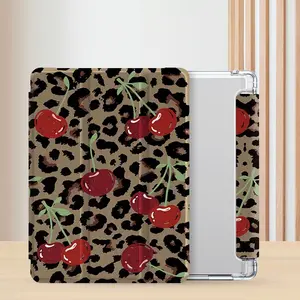 Fashion Leopard-Print Pattern Tablet Case, 1 Count Tablet Protective Cover with Pen Slot, Tablet Protector for iPad & Samsung Galaxy Tab & Huawei MatePad & Lenovo Tab & Xiaomi Pad, Tablet Casing