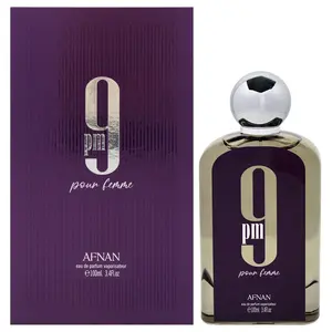 Afnan 9 PM Pour Femme for Women 3.4 oz (100 ML) Eau de Parfum Perfume