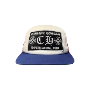 899751 Chrome Hearts CH Hollywood Trucker Hat Red/White/Blue
