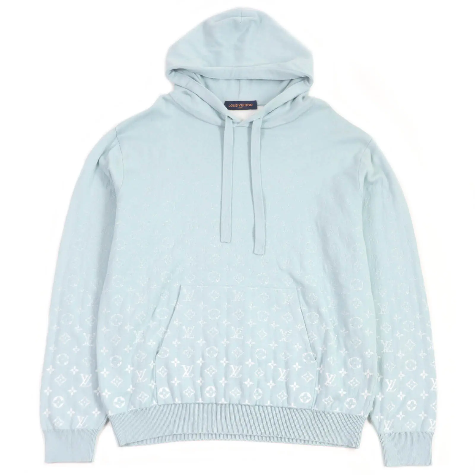 Pre-owned Louis Vuitton Cotton Small Leather Goods Monogram Gradient Pullover Hoodie XL