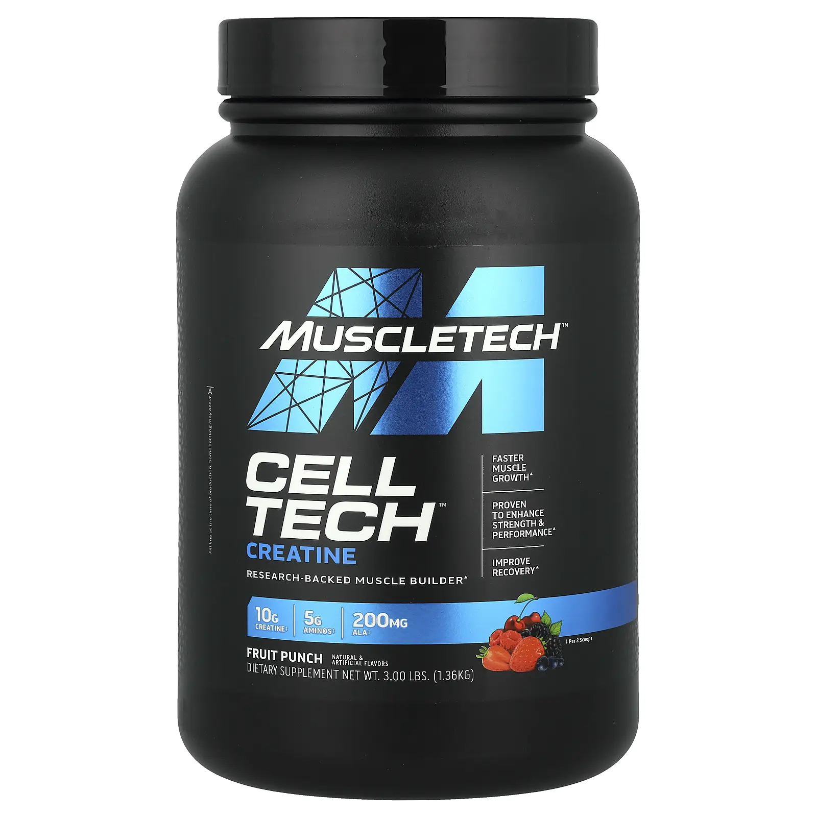 MuscleTech Cell-Tech™ Creatine, Fruit Punch, 3 lbs (1.36 kg)