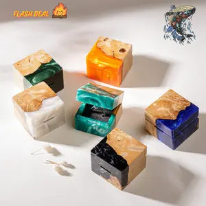 Engagement Custom Ring Box Gift for Bridal Square, Wedding Ring Box, Personalized Wedding Ring Box Engagement, Proposal Holder Bridal Gift for Her