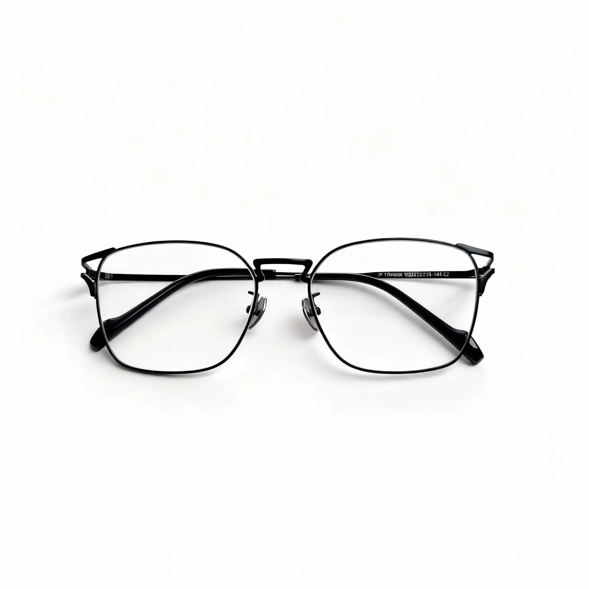 FIANPOR Ultra Light Pure Titanium Square Eyeglasses Frame - Lightweight and Durable Design for Comfortable Wear
