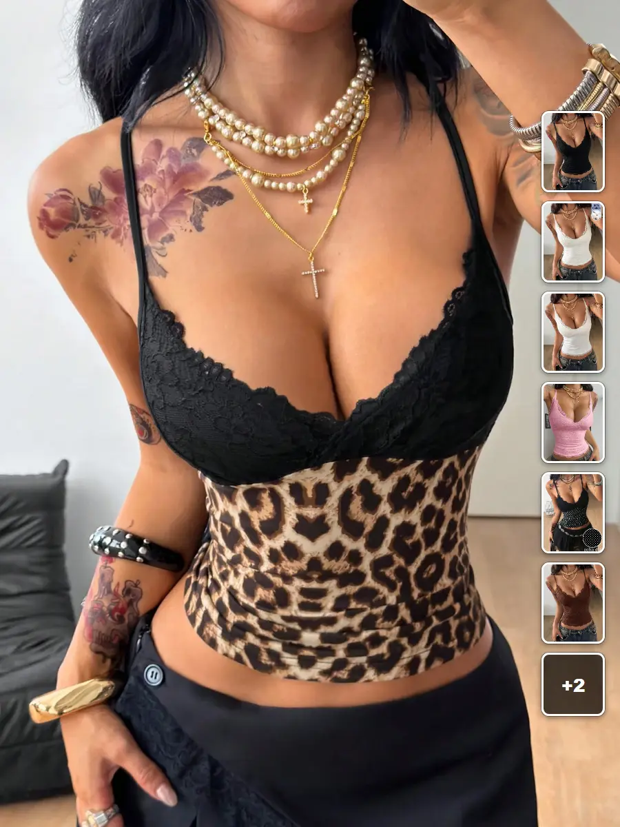 Tank Top Lace Stretchy Slim Fit Y2K Boho Beach Vacation Summer Outfit
