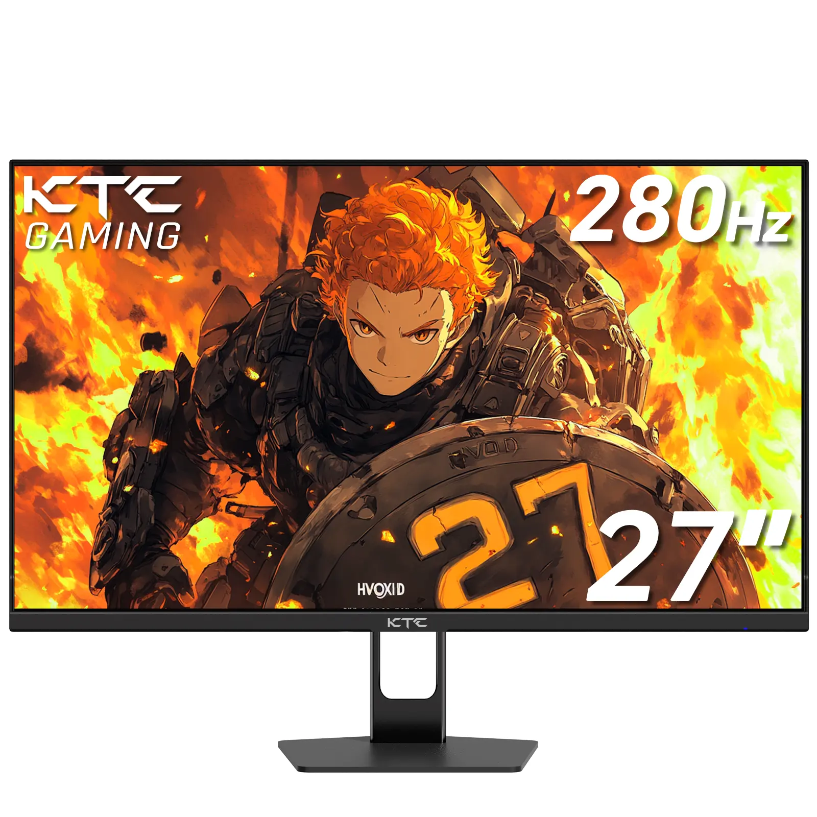 #SummerVibes, Ktc 27'' 1920x1080 FHD Game Ready Monitor - Fast VA Panel HD LCD Display, 1ms GTG, Adaptive-Sync, HDR10, 4000:1 Contrast, 126% sRGB, DP@280Hz, HDMI@240Hz, HDMI/DisplayPort Inputs, PC Computer Screen, Model H27E22P